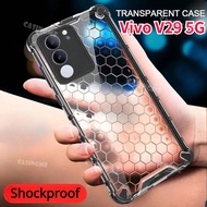 Vivo V29 5G 2023 Shockproof Bumper Transparent Honeycomb Casing For Vivo V29 V 29 VivoV29 V29Pro V29