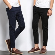 Ready Stock  Seluar Slack Lelaki Slim Fit  Seluar Jeans Lelaki Casual Pants Men Long Pants Men Black