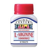 21ST CENTURY L-ARGININE 1000MG 30's