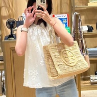 全新Tory Burch Ella 小型手工編織托特包