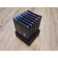 T32 - Gridfinity 2x2 Bracket for 2.5” SSD Hard Drive – 7 Compartments