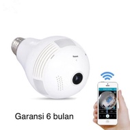 GTO# Camera CCTV WIFI Full HD bentuk bohlam LED with Speaker