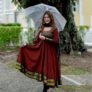 Beautiful Gown With Net Dupatta 2 Pcs Collection For Women By Inaaya Fabric