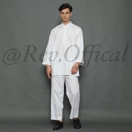 ST634 Baju Koko Pria Setelan Pakistan Putih Exlusive Premium Baju