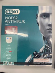 Nod32 antivirus 防毒 1用戶三年