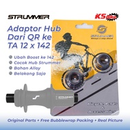 12 x 142mm QR to TA Strummer Freehub Adapter – Rear MTB Thru Axle Adapter QR to TA 12x142 Hub Adapte