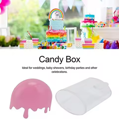 Y92A-12Pcs Ice Cream Shape Candy Box,Case Container, Favors and Gifts, Candy Case Container Wedding 