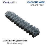 10Mts | Local Cyclone Wire | Fully Galvanized | 2.7mm Thickness | Makapal Bakod ( 3ft/4ft)