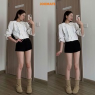 Vintage White Ruffle Collar Shirt Elegant Puff Sleeves 247Joomate Korean Women's Blouse Easy to Matc