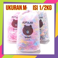 1681D1 / Japanese rubber hair tie size M contains 1 ounce & 1/2 kg free pouch