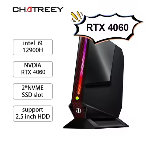 Chatreey G2 Mini PC Intel Core i9 12900H i7 12700H With Nvidia RTX 4060 3050 Gaming Desktop Computer