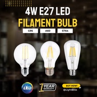 4W E27 A60/G95/ST64 LED FILAMENT EDISON BULB