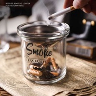 車 載漏斗玻璃煙灰缸 防飛灰家用帶蓋創意大號酒吧辦公室煙缸-漏斗煙灰缸SOKE亮銀漏斗