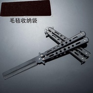 Butterfly Comb Practice Beginner Butterfly Folding Comb Wide Tooth Stainless Steel Men's Internet Ce