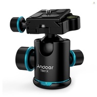 Andoer TB81X Tripod Ball Head 360 Degree Rotating Panoramic Ball Head  for Tripod Monopod Slider DSL