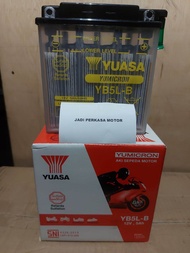 Accu Basah Motor Mio karbuSupraGrandSmash YB5LB KIT YUASA