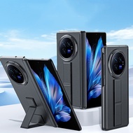 Vivo X Fold 3 Pro Casing Case for Vivo X Fold 3 Pro Wristband Holder Hinge PU Leather Mobile Phone C