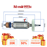 Rotor/ rô/ ruột máy mài 9553c/ kenyo thân 32
