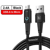 sell well yqcx001 - / Toocki 6A USB Type C Data Cable for iPhone 14 Samsung Xiaomi OPPO Led Fast Cha