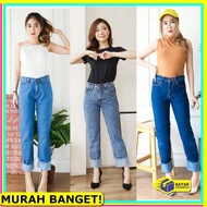 Trendy Jeans - Imported Jeans - Latest Jeans - Pants Wanita - C BP531 Fwr - Boyfriend Jeans