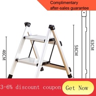 YQ63 Ladder Household Folding Stair Thickened Aluminium Alloy Herringbone Ladder Mobile Stairs Stretch Step Ladder Multi