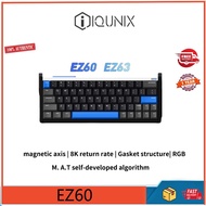 IQUNIX EZ60 EZ63 gaming magnetic switch keyboard, all aluminum alloy CNC, 8KHZ, gasket structure, 0.