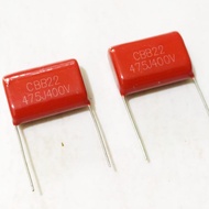 CBB 4.7UF 400V MILAR CAPACITOR mylar 475J 400V CAPACITOR/ 4.7UF 400VOLT/ 475 400V/