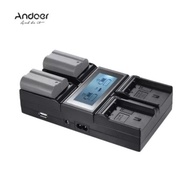 Andoer NP-FZ100 4-Channel LCD Digital Camera Battery Charger for Sony A6600 A7III A7S III A7R IV a7C