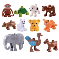 Diy Building Creative Blocks Toys Cute Animal Forest Farm Ocean Compatible Duplo