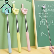 OTUINSG Teaching Pointer, Telescopic Rod Finger Design Finger Reading Sticks, Professional Stainless