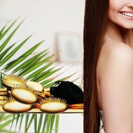 極厚鍍24K金按摩髮梳-頭皮養護梳 防疫抗菌 按摩頭皮梳 送禮