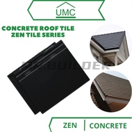 UMC (PC) Zen Tile Series Roof Tile Ebony Black Matt Finish Clay Tile Atap Tanah Liat Genting