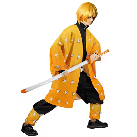 2026 Costume de Cosplay Anime Agatsuma Zenitsu, dessin animé Zenitsu, perruques Sutis d'hallowe