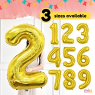 GOLD - Number 0-9 Balloon Foil Balloon Party Decoration 32NO