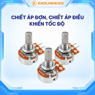 Combo of 3 single potentiometers, speed control potentiometers B5K B10K B20K b50k b100k Kholinhkien