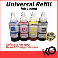 [Ready Stock] Epson Ink CMYK 1Set 4Bottle - L120 - L220 - L360 - L565 - Printer - Computer - Printin