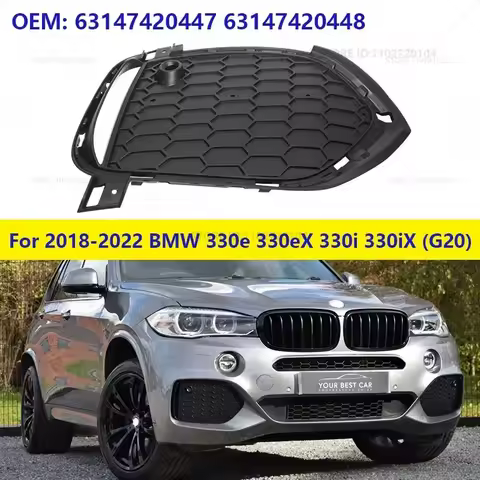 For 2014-2018 BMW X5 35i 35ix 35dx 40ex 50ix (F15) Front Bumper Fog Light Grille Cover 51118064635 5