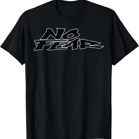 Motivational Quote No Fear Simple Vintage T Shirt