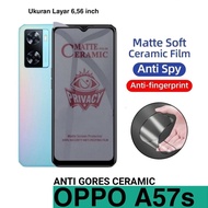 OPPO A57S Anti Spy Screen Protector (CERAMIC MATTE PRIVACY)