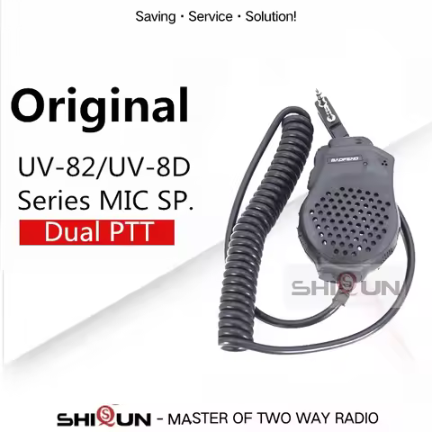 UV-82 Speaker Microphone Dual PTT Earpiece UV-18 PRO Mic Headsets UV-17 UV-1802L UV-K5 UV-16 Plus UV