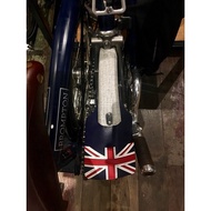 Union Jack Mud Flap Leather British Flag MudFlap for Tri fold Bicycle / Brompton / 3Sixty / Pikes Bikes