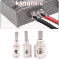 KANGNAI Car Speaker Wire Terminal, Pure Copper Gold Silver Car Audio Connector, 0GA 4GA 8GA Wire Red