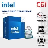 Intel Core i7-14700 / 14700F / 14700K / 14700KF 20 Cores 5.4GHz 33M Cache LGA1700 Processor