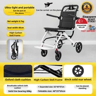 COVNBXN Travel wheelchair, folding wheelchair, lightweight wheelchair, high-quality wheelchair-8.7KG