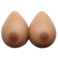 Ecoup 300-1800g/pair 34A-F Cup Silicone Breast Forms Self-Adhesive Fake Breasts For Transgender (Whe