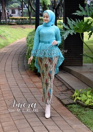 RR Kebaya Modern//Setelan Kebaya Aurora Brokat//Set Kebaya Aurora Cantik//Kebaya Wisuda//Kebaya Pest