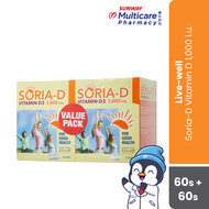 Live-Well Soria-D 1000 I.U 60Sx2