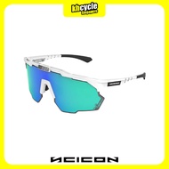 SCICON Eyewear Aeroshade Kunken 100 Wins Frame White Gloss Multimirror + Clear Green | EY312908
