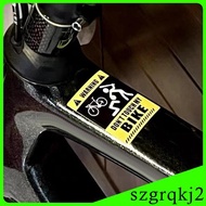 [Szgrqkj2] Dont Touch My Bike 3D Creative Protect Waterproof for Road Bike Bike Sticker Style B