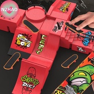 N2HAO 1 Set Mini Fingertip Skateboard Kit Children Finger Sports Toys Finger Skateboard Game Park Si